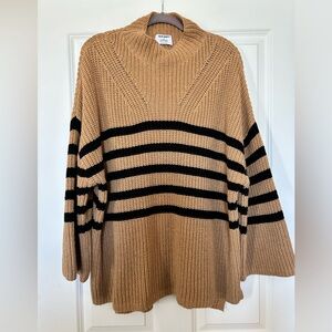 Mock-Neck Tunic Sweater